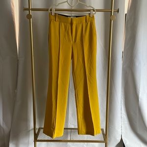 Zara Women’s Pleated Slacks - M - Yellow/Gold